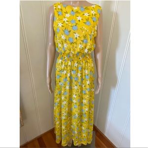 Rephyllis Yellow Floral Boho Dress
